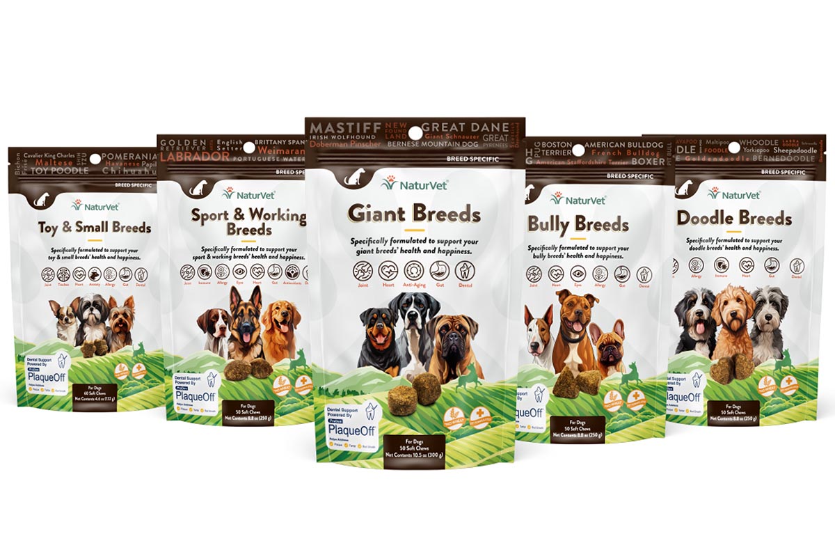 New breed-specific supplements and functional toppers from NaturVet